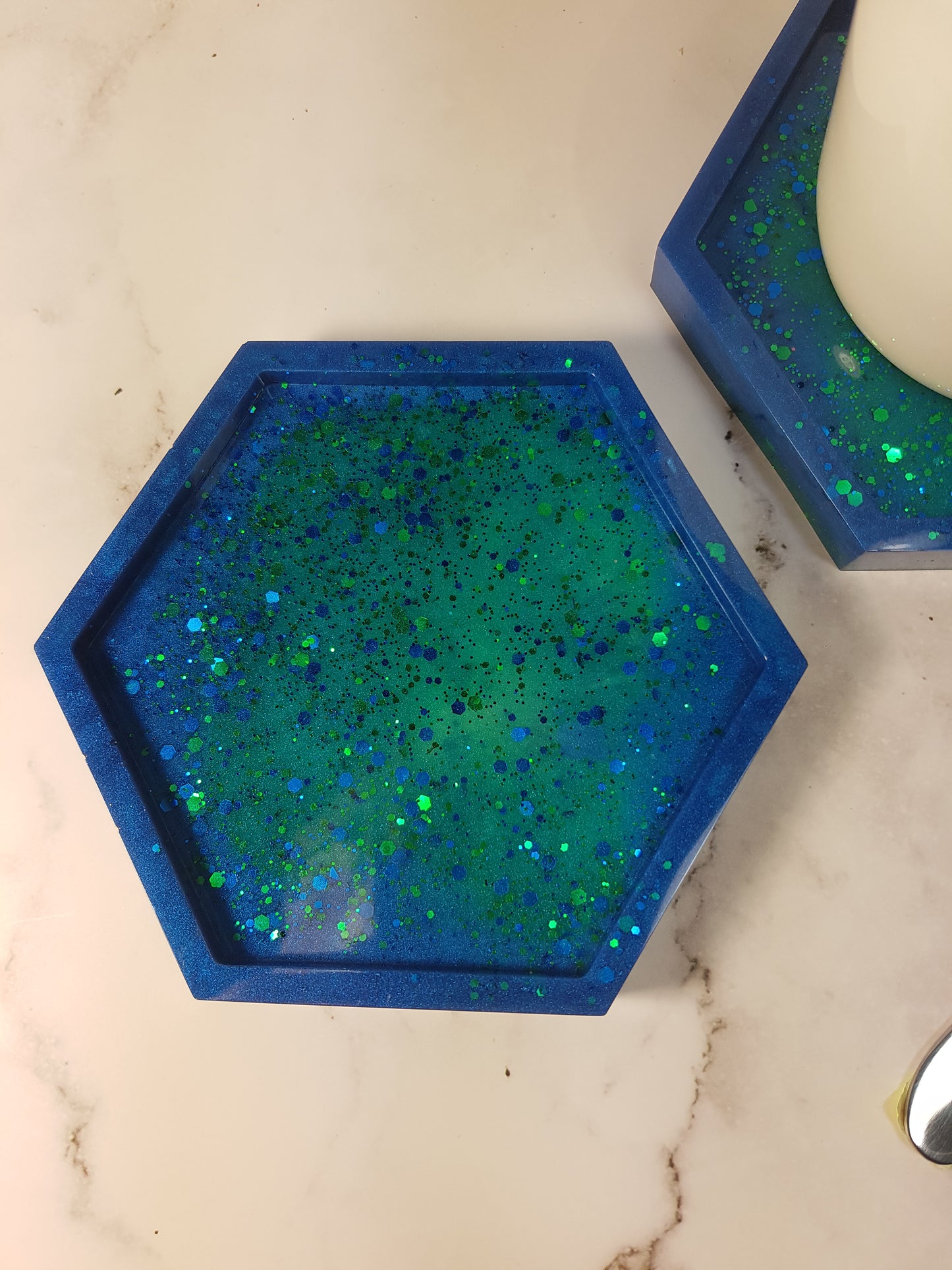 Hexagon Resin Coasters