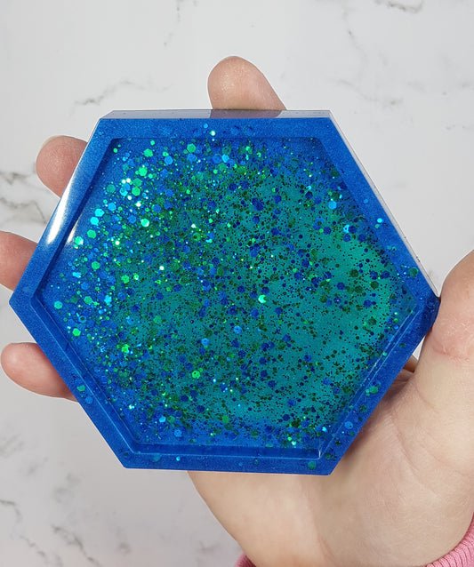 Hexagon Resin Coasters