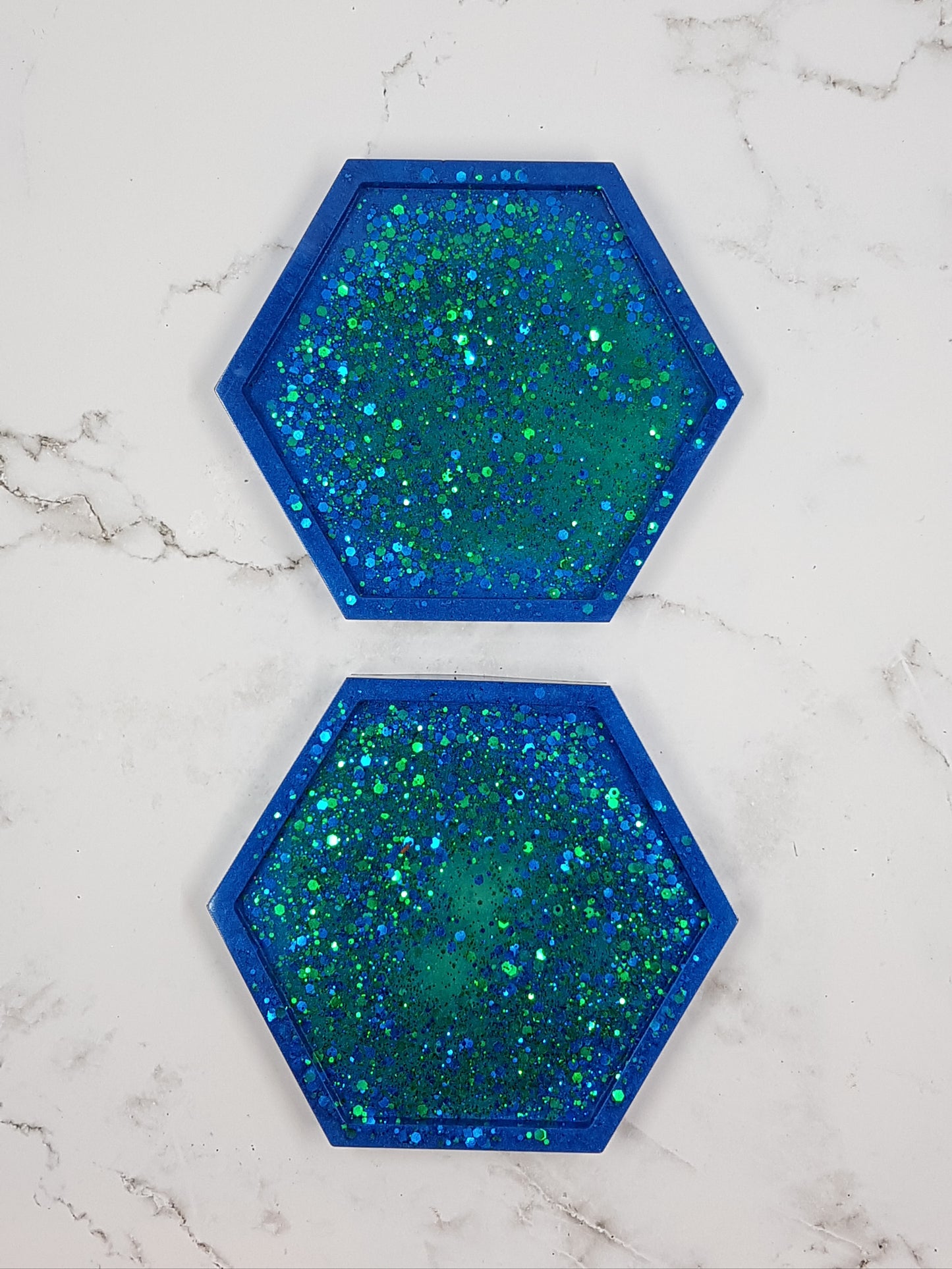 Hexagon Resin Coasters