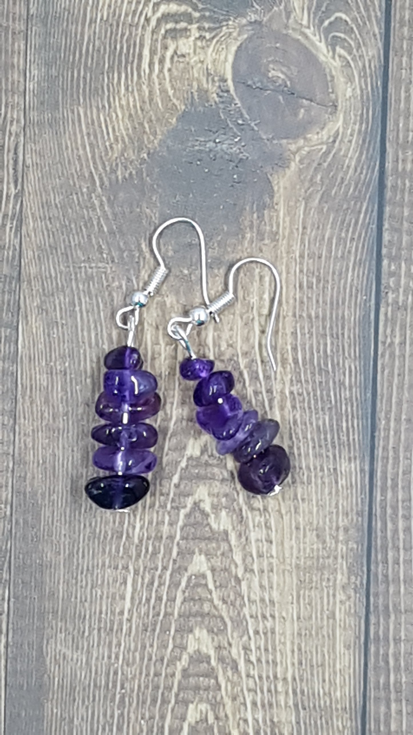 Harmonize Your Spirit with Amethyst Chip Earrings