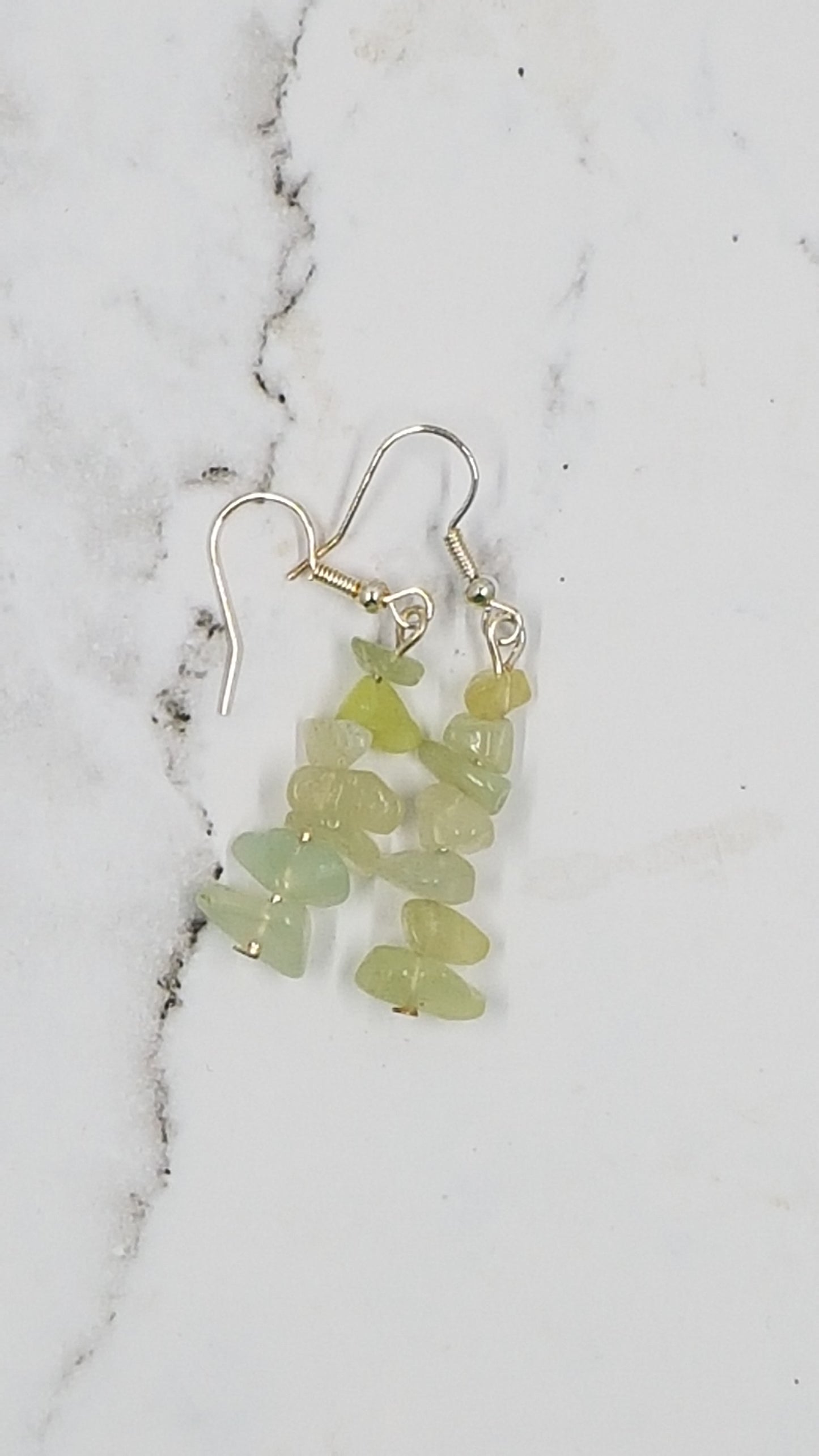 New Jade Harmony Gemstone Chip earrings