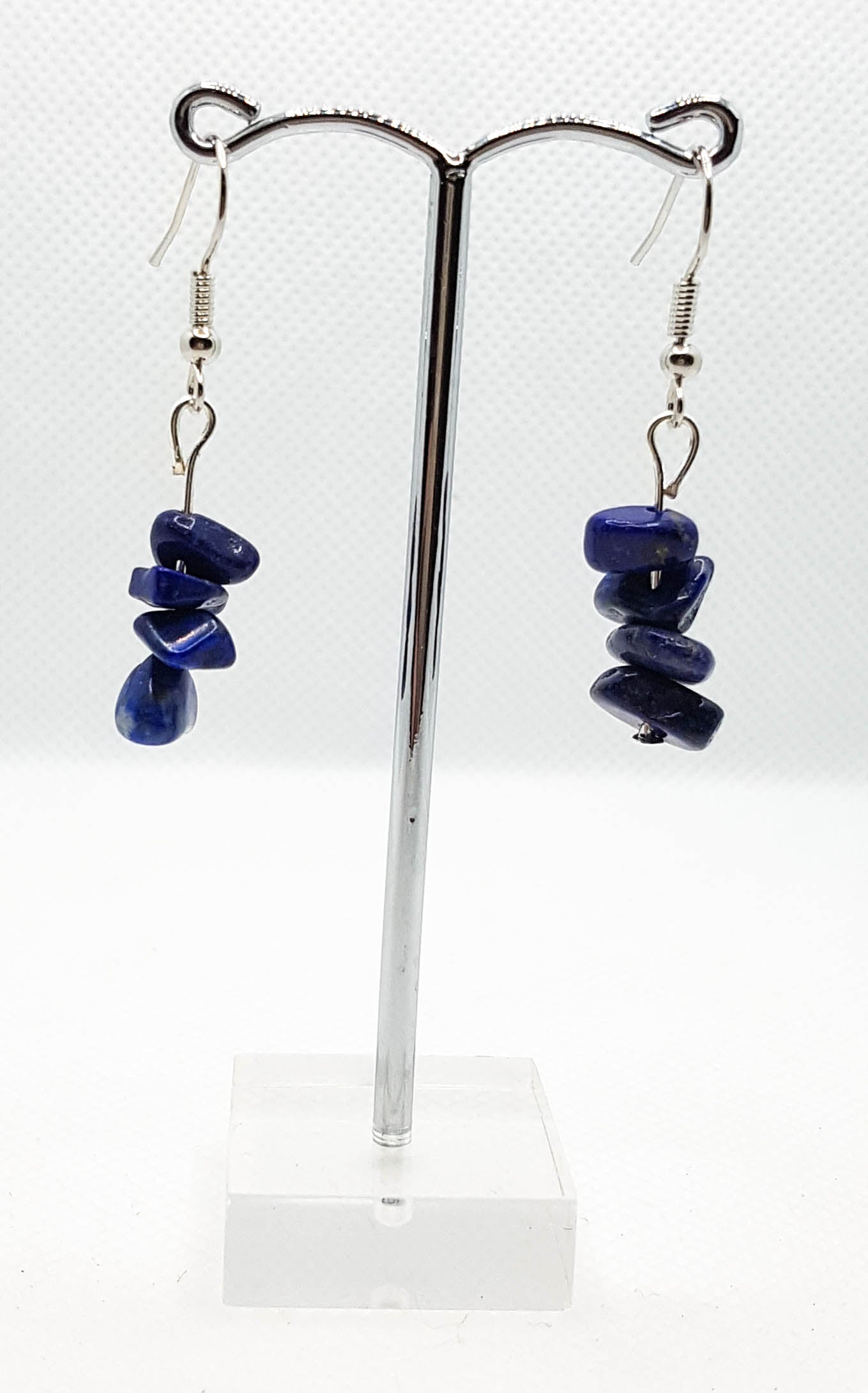 Natural Lapis Lazuli Gemstome Chip drop earring