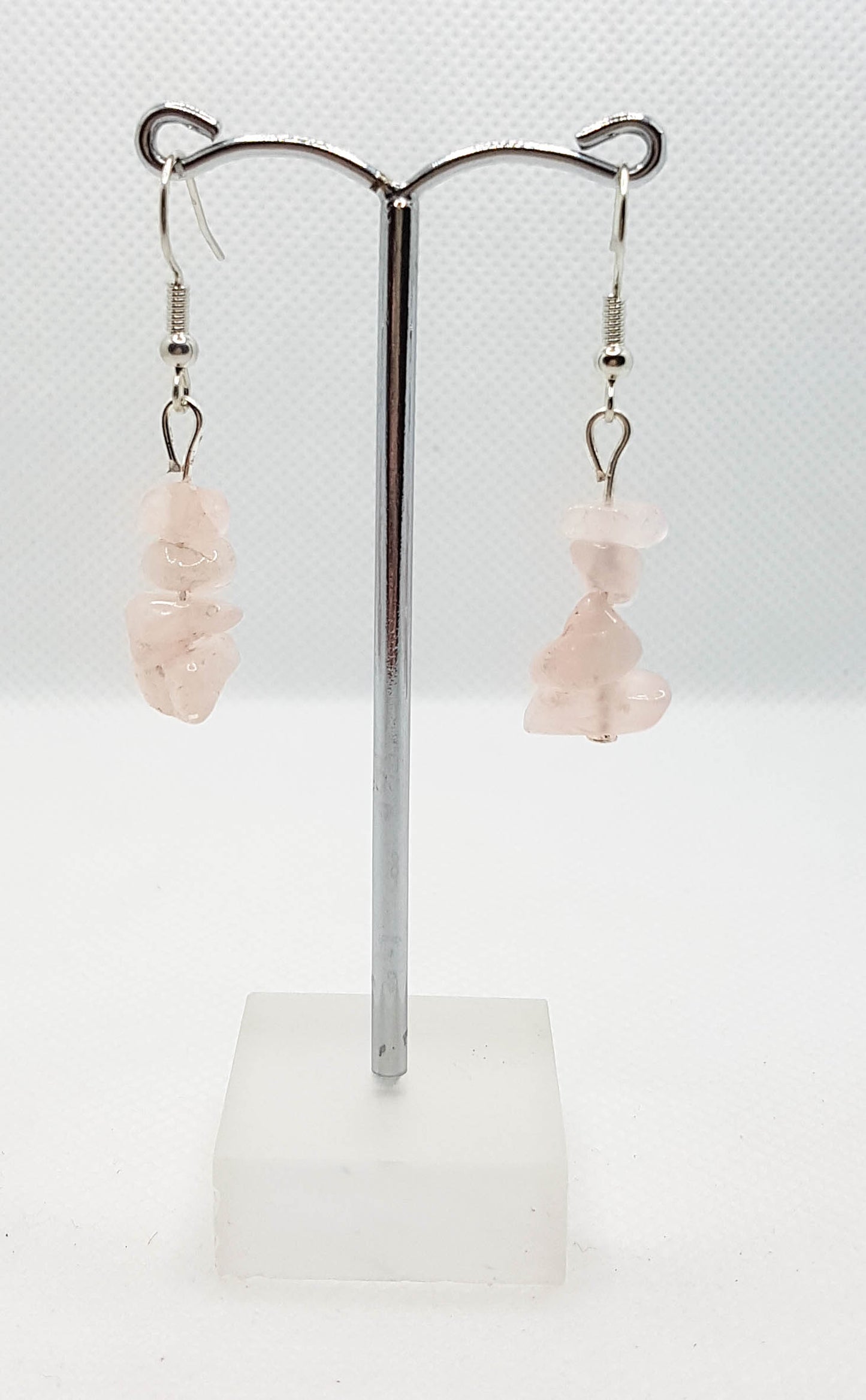 Radiate Love with Rose Quartz Chip Earrings