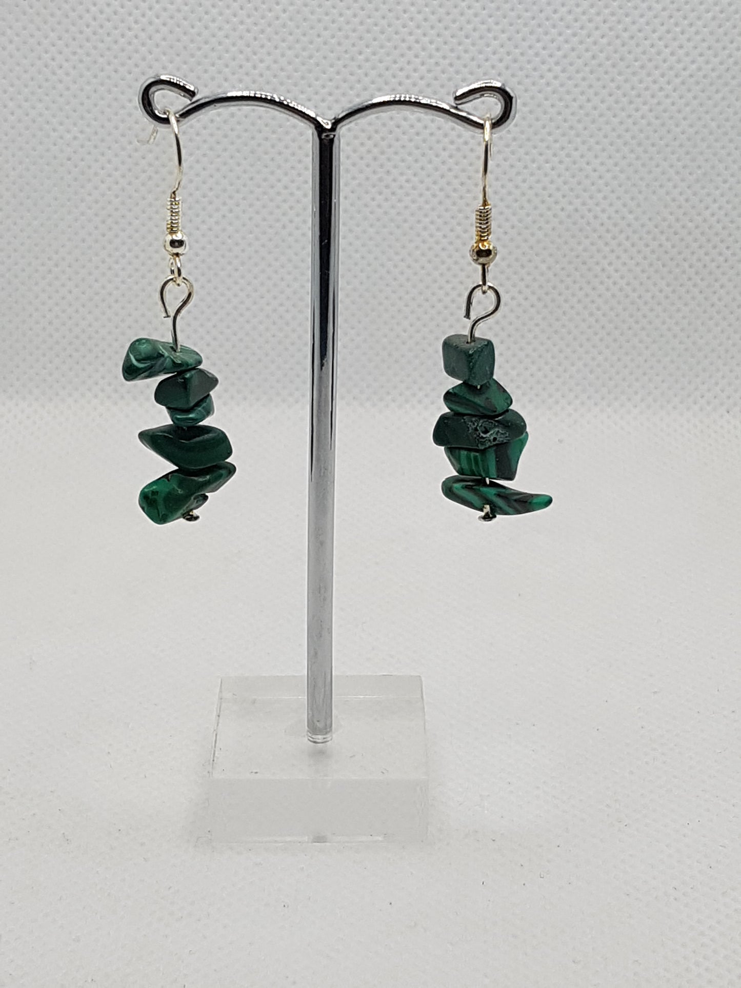 Elevate Your Style with Malachite Chip Earrings