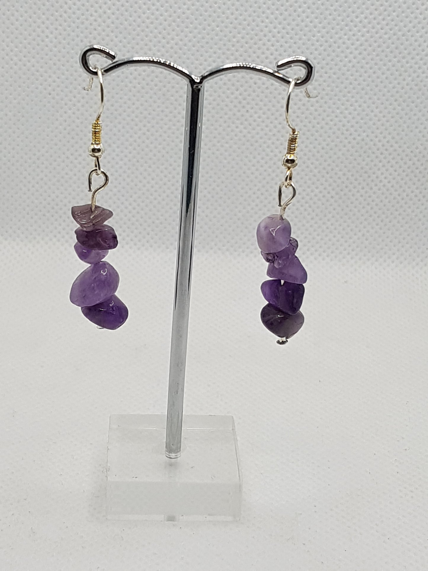 Harmonize Your Spirit with Amethyst Chip Earrings