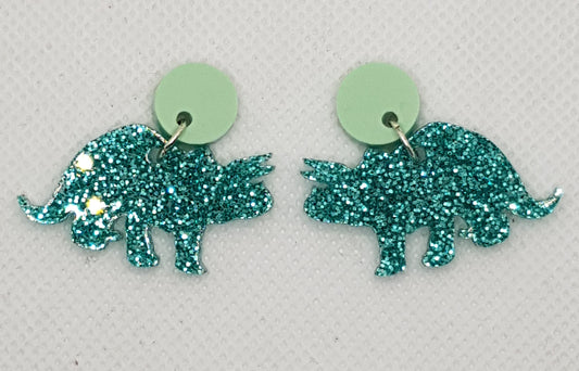 Acrylic Laser Cut Dinosaur Earrings