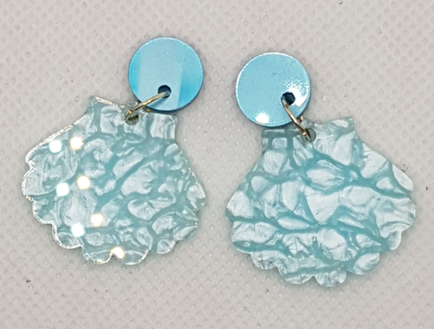 Acrylic Laser Cut Shell Earrings 2