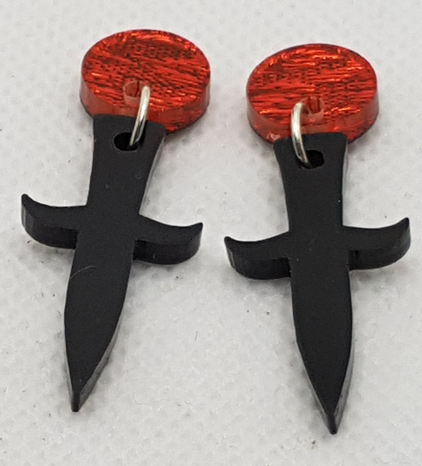 Acrylic Laser Cut Dagger Earrings