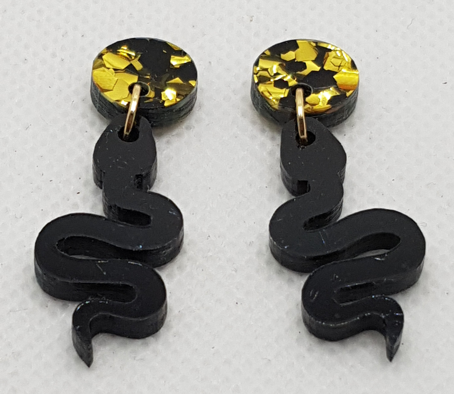 Acrylic Laser Cut Snake Earrings 2