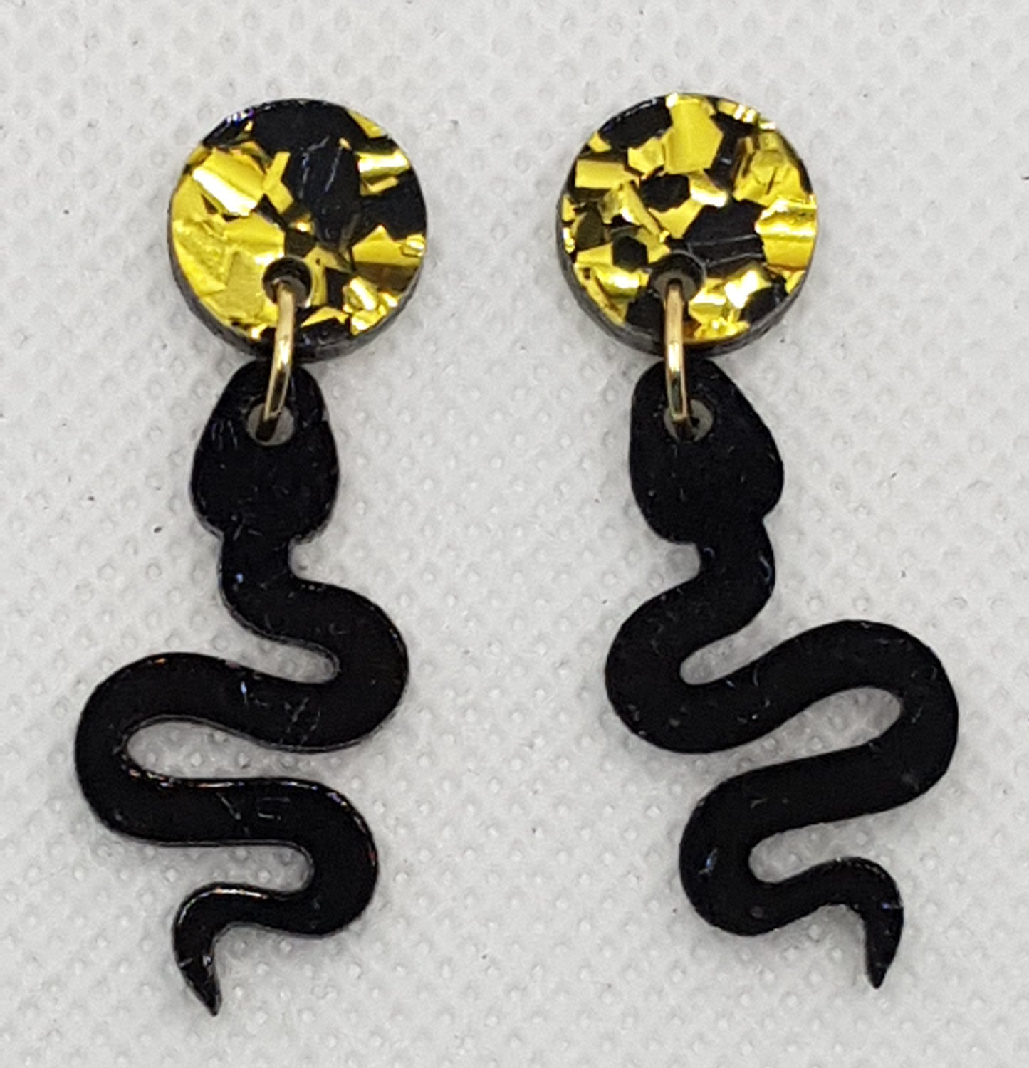 Acrylic Laser Cut Snake Earrings