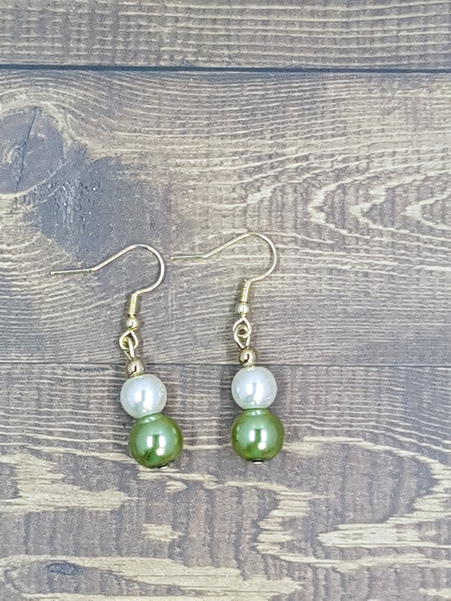 Christmas Pearl drop earrings