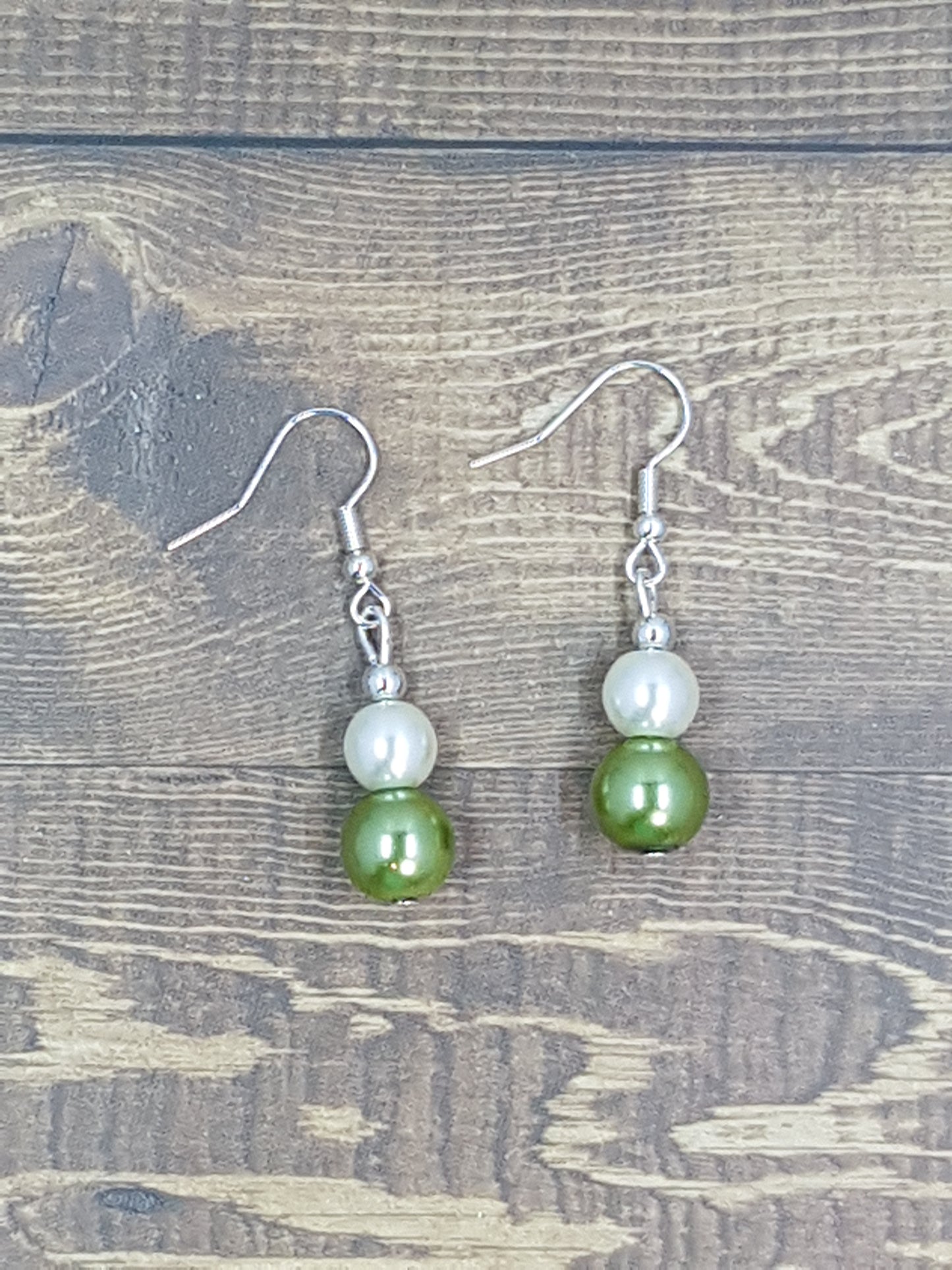 Christmas Pearl drop earrings