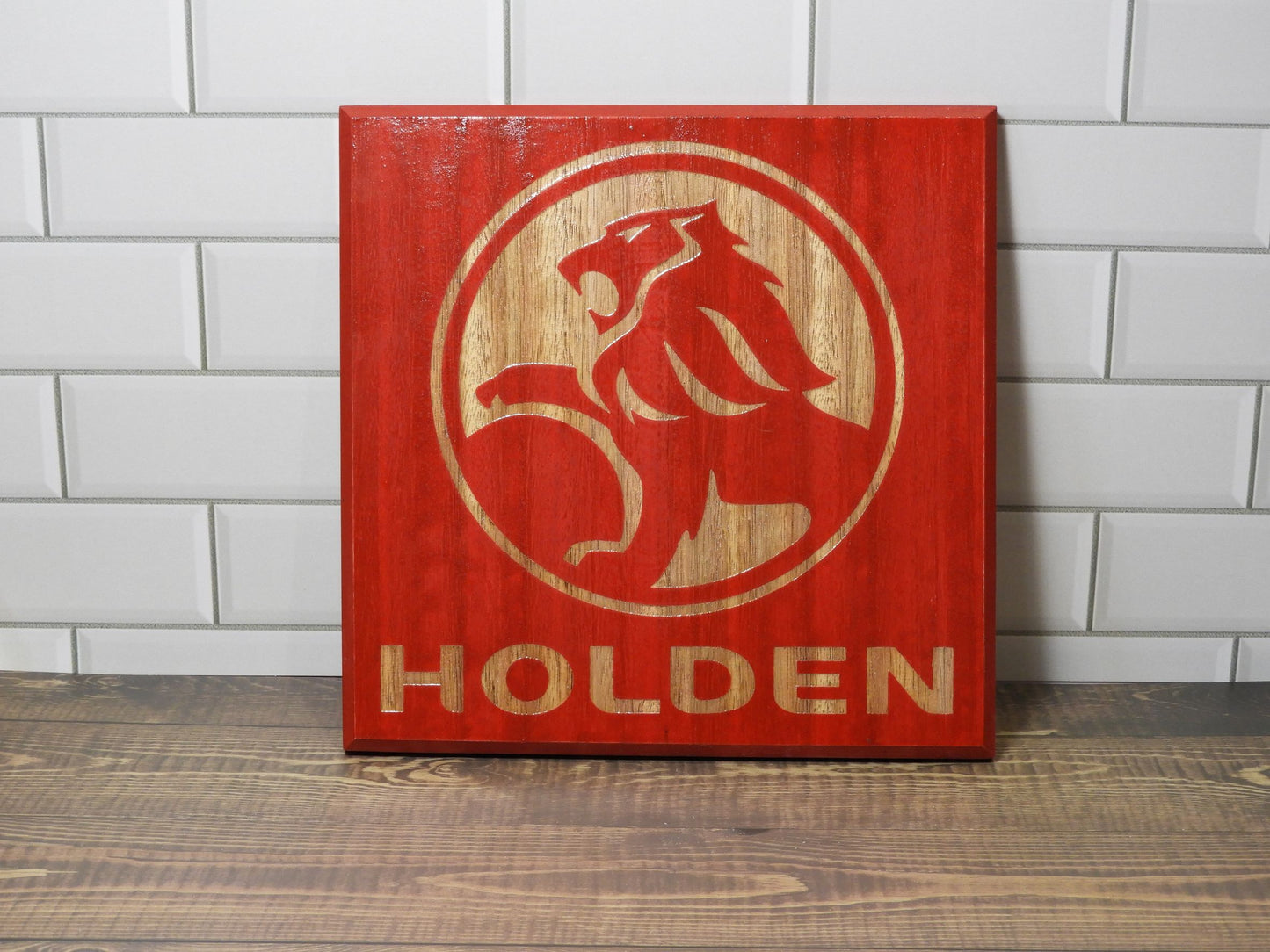 Holden laser engraved Sign